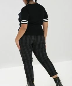 Hell Bunny Storm Skinny Trousers