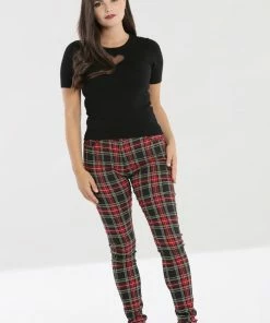 Ladies Hell Bunny Clash Skinny Trousers