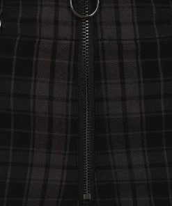 Ladies Hell Bunny Cobain Capris - Grey