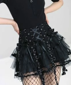 Hell Bunny Chai Mini Skirt Black Ladies 9 Hell Bunny Chai Mini Skirt Black Ladies