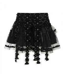Hell Bunny Chai Mini Skirt Black Ladies 11 Hell Bunny Chai Mini Skirt Black Ladies
