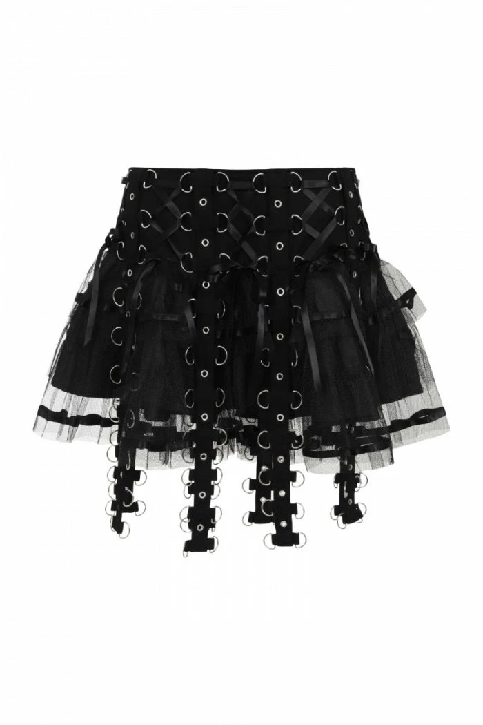 Hell Bunny Chai Mini Skirt Black Ladies 7 Hell Bunny Chai Mini Skirt Black Ladies