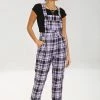 Ladies Hell Bunny Lavender Alicia Dungarees