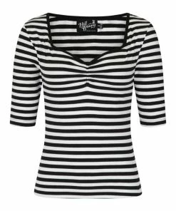 Hell Bunny Warlock Top - Black & White