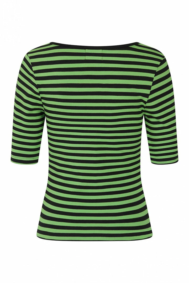 Ladies Hell Bunny Warlock Top - Black & Green 4 Ladies Hell Bunny Warlock Top - Black & Green