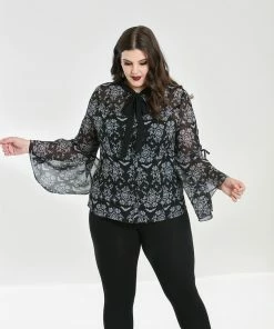 Hell Bunny Lost Whispers Blouse