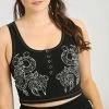 Hell Bunny Medusa Crop Top Ladies