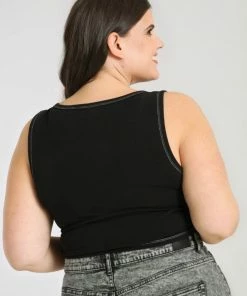 Hell Bunny Medusa Crop Top Ladies