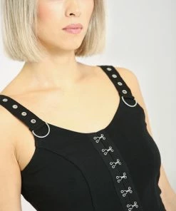 Hell Bunny Tabitha Crop Top Ladies