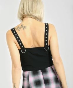 Hell Bunny Tabitha Crop Top Ladies
