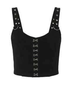 Hell Bunny Tabitha Crop Top Ladies