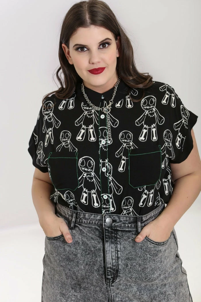 Hell Bunny Voodoo Shirt Ladies 4 Hell Bunny Voodoo Shirt Ladies