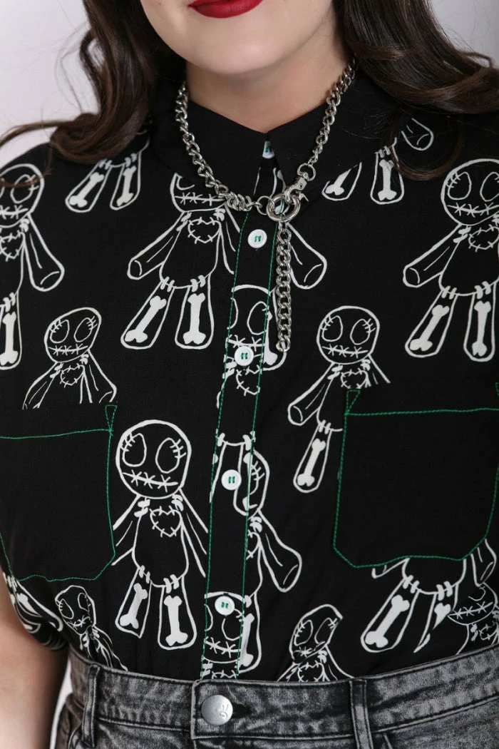 Hell Bunny Voodoo Shirt Ladies 6 Hell Bunny Voodoo Shirt Ladies