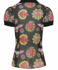 Ladies Hell Bunny Amias Blouse 11 Ladies Hell Bunny Amias Blouse