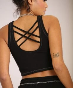 Hell Bunny Petal Crop Top Ladies