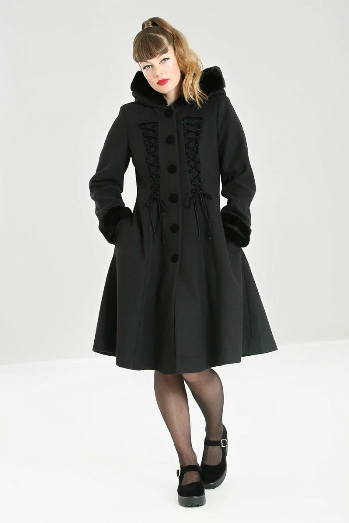 Hell Bunny Amaya Coat Black 3 Hell Bunny Amaya Coat Black
