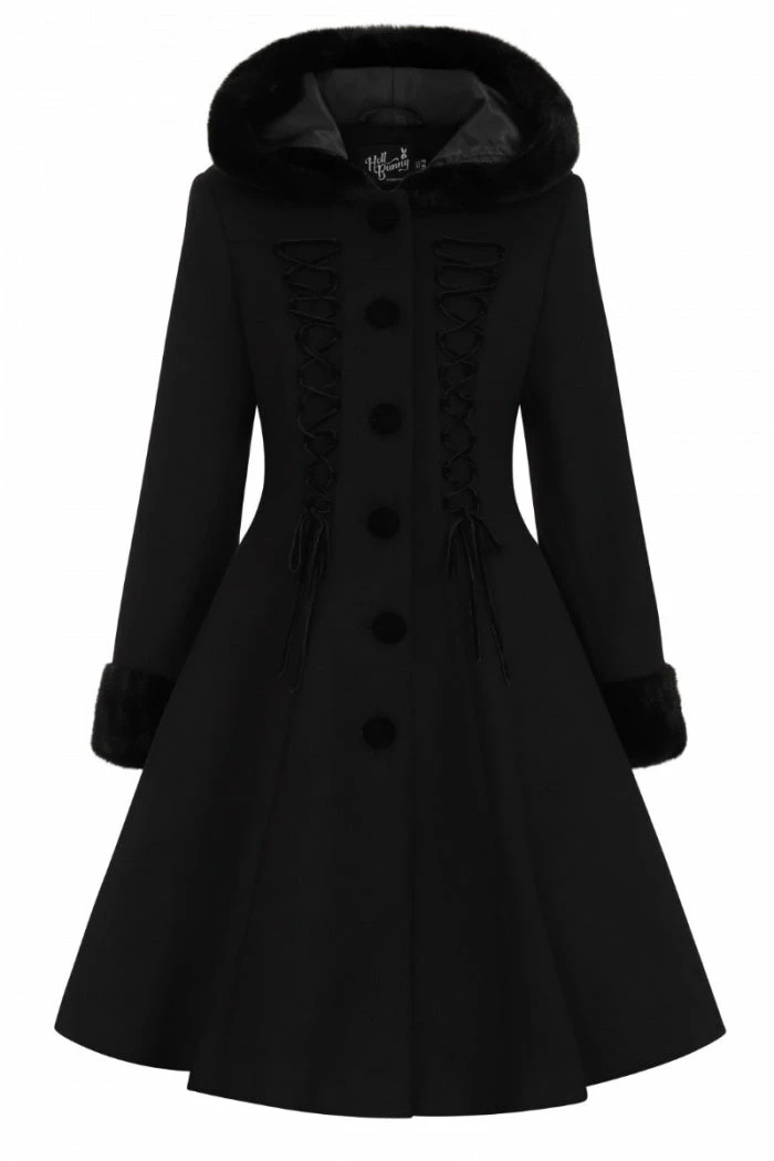 Hell Bunny Amaya Coat Black 7 Hell Bunny Amaya Coat Black
