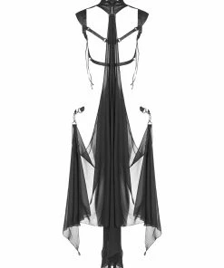 Punk Rave Maiden Harness With Detachable Cape