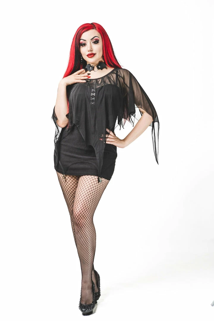 Necessary Evil Persephone Bat Wings Layer Top Or Skirt 3 Necessary Evil Persephone Bat Wings Layer Top Or Skirt