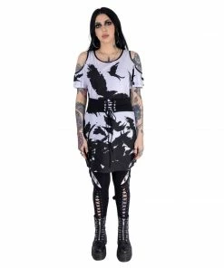 Innocent Night Of The Crow Top Ladies