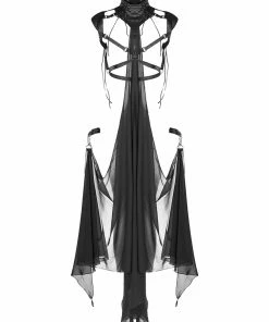 Punk Rave Maiden Harness With Detachable Cape