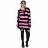 Ladies Heartless Oriana Jumper - Black & Pink
