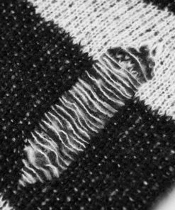 Punk Rave Kaz Distressed Jumper - White 24 Punk Rave Kaz Distressed Jumper - White