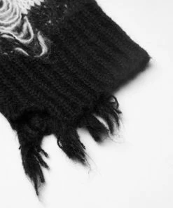 Punk Rave Kaz Distressed Jumper - White 25 Punk Rave Kaz Distressed Jumper - White