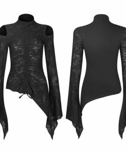 Ladies Punk Rave Raelynn Asymmetric Top