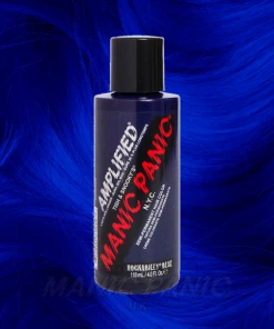 Amplified Manic Panic Semi Permanent Hair Colour EU Formula - Rockabilly Blue Hair Dye