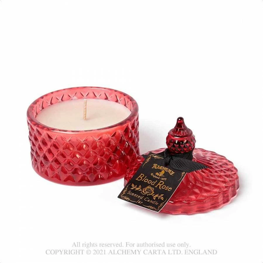Alchemy Gothic Scented Boudoir Candle Jar - Blood Rose (Small) 4 Alchemy Gothic Scented Boudoir Candle Jar - Blood Rose (Small)