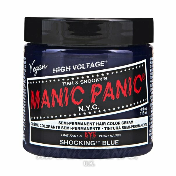 Hair Dye Manic Panic Classic Cream Hair Colour - Shocking Blue 7 Hair Dye Manic Panic Classic Cream Hair Colour - Shocking Blue