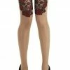 Pamela Mann Skull And Roses Gothic Tattoo Tights Accessories